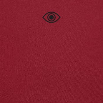 Blind Spot Eye Tee back view showing bold minimalist eye graphic print