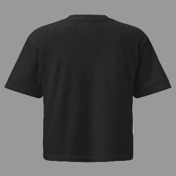 Black t-shirt on a white background
