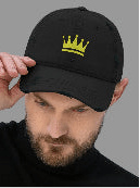 Be the Best (The King) – Relaxed Fit Cap (Gold Color)