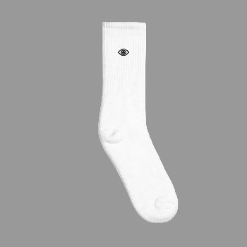 Unisex Embroidered socks - Stylized Eye Design™ (Black Logo) - Arissai