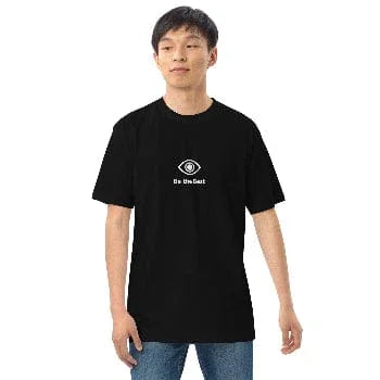Be the Best – Premium Cotton Tee (Centered Logo/OS) - Arissai