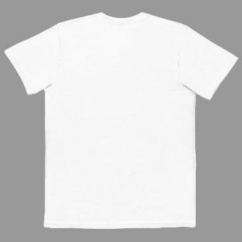 Plain white t-shirt on a white background