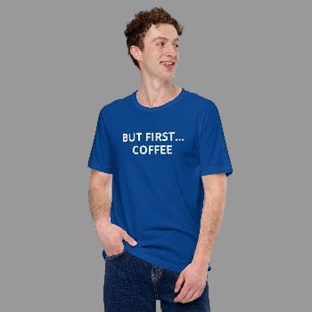 The Eye Behind the Brew - Unisex ring-spun cotton Tee - Arissai